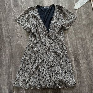 Abercrombie & Fitch Floral Short Sleeve Wrap Sundress - L